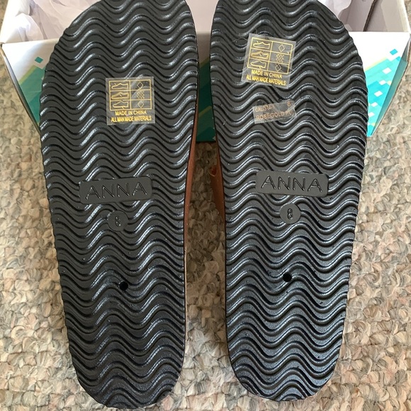 Anna Calista Rosegold Slide Sandals with Adjustable Straps 🆕 - Picture 5 of 7